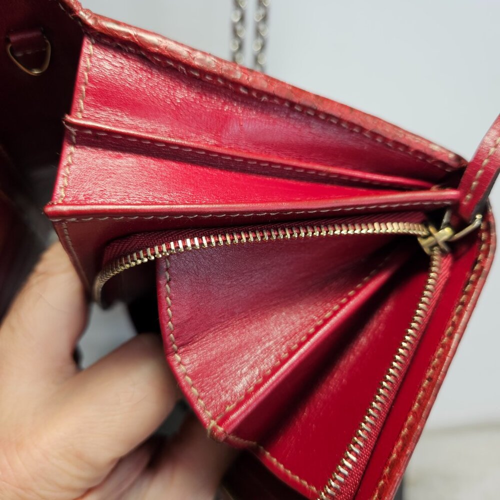 Gucci Red Python eather WOC - Picture 15 of 16